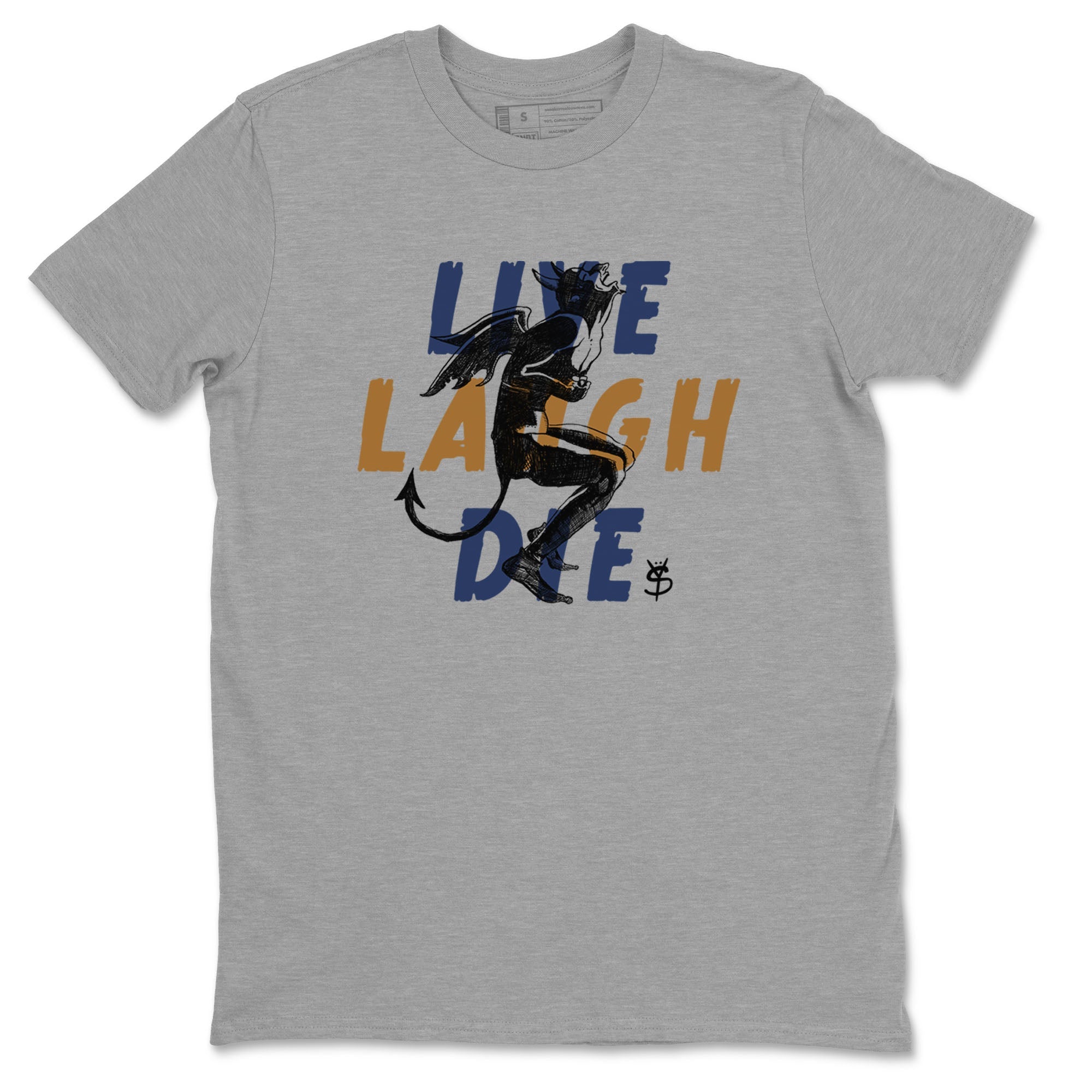13s Midnight Navy shirts to match jordans Laughing Devil unique Halloween sneaker tee Air Jordan 13 Midnight Navy SNRT Sneaker Release Tees unisex cotton Heather Grey 2 crew neck shirts