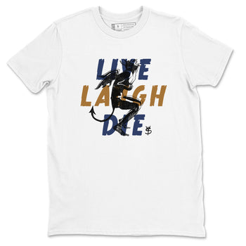 13s Midnight Navy shirts to match jordans Laughing Devil unique Halloween sneaker tee Air Jordan 13 Midnight Navy SNRT Sneaker Release Tees unisex cotton White 2 crew neck shirts