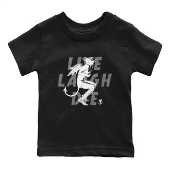 4s Fear shirts to match jordans Laughing Devil sneaker match tees Air Jordan 4 Retro Fear match shoes to clothes SNRT Sneaker Tees Youth Baby Black 2 tee