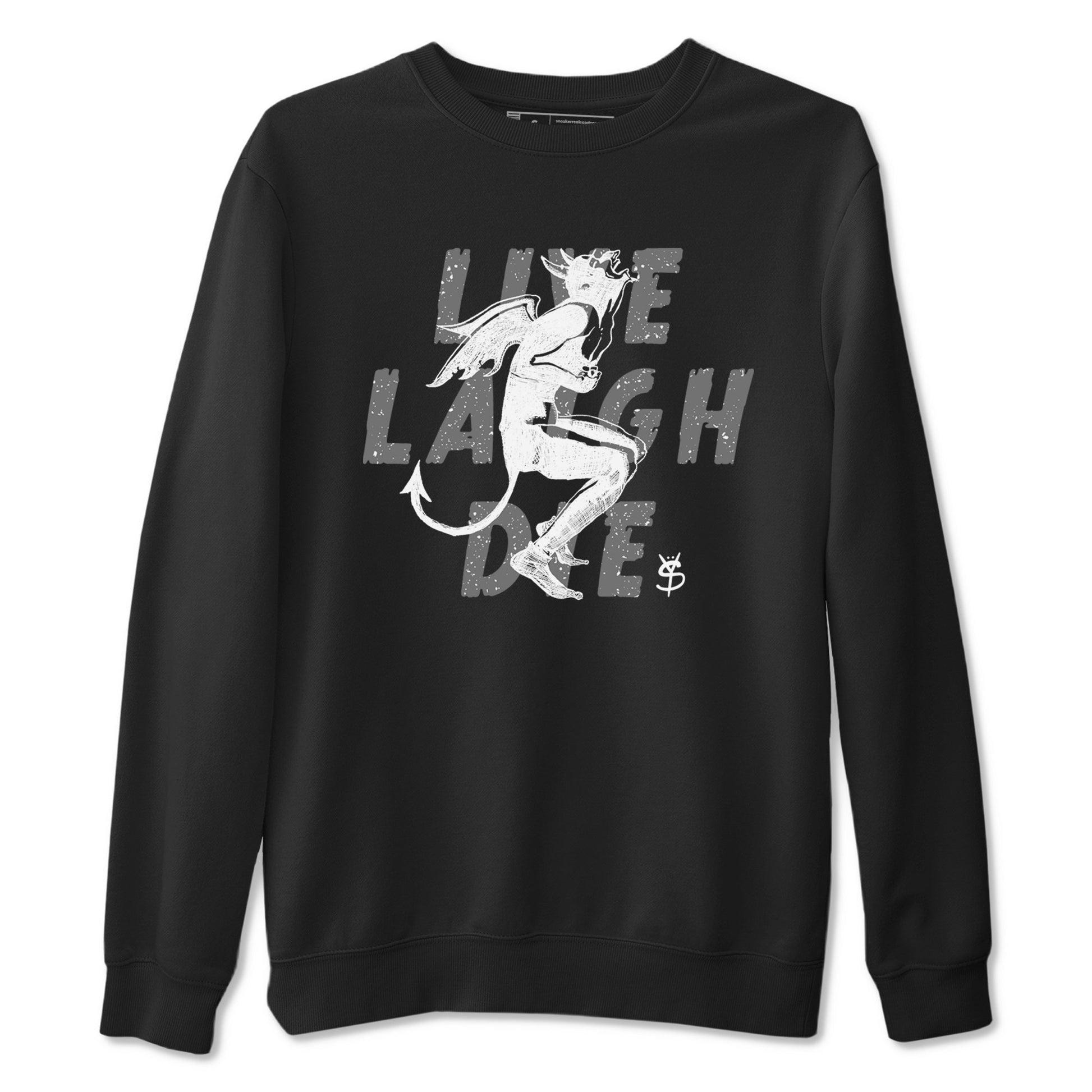 4s Fear shirts to match jordans Laughing Devil sneaker match tees Air Jordan 4 Retro Fear match shoes to clothes SNRT Sneaker Tees unisex cotton Black 2 shirts