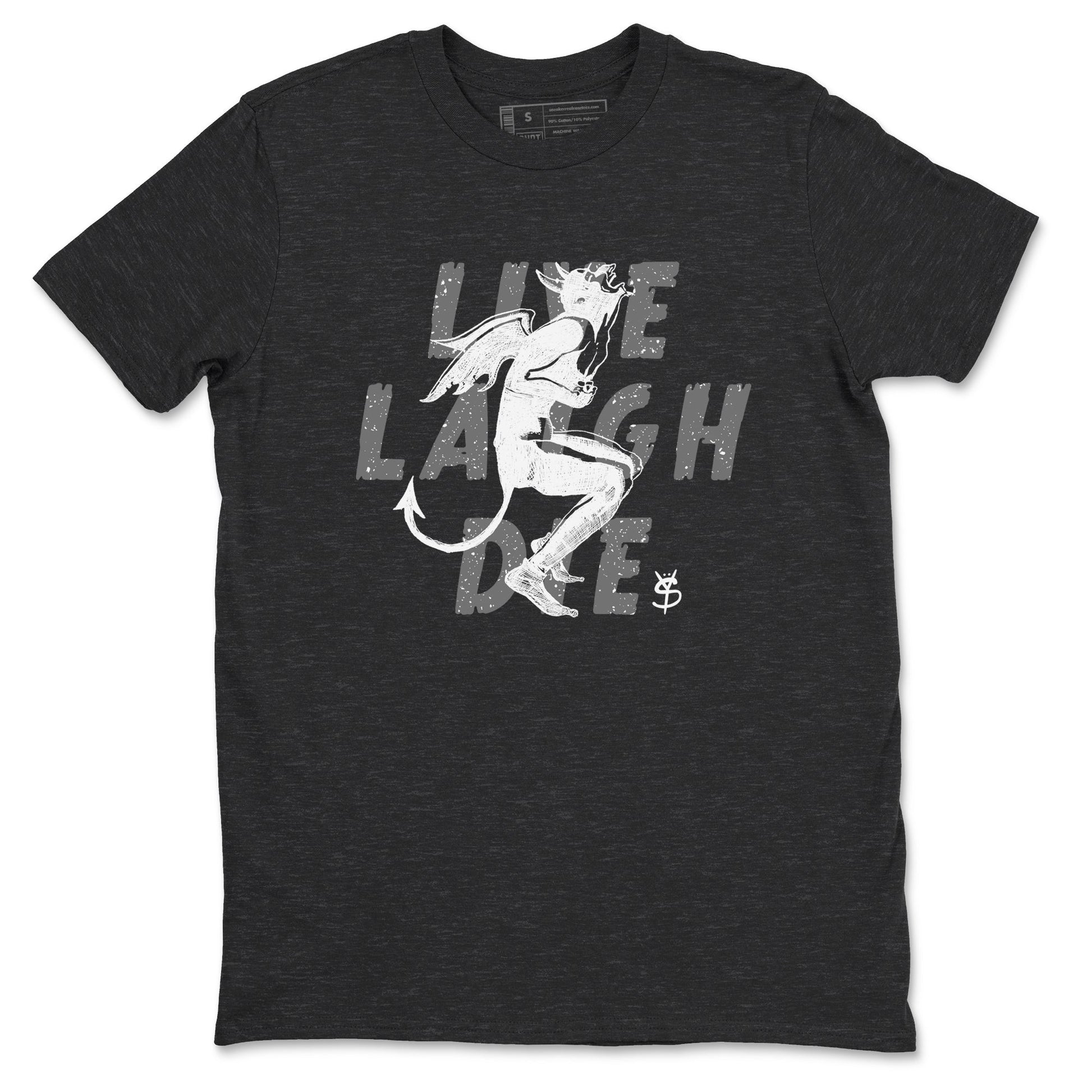4s Fear shirts to match jordans Laughing Devil sneaker match tees Air Jordan 4 Retro Fear match shoes to clothes SNRT Sneaker Tees unisex cotton Charcoal Heather 2 shirts