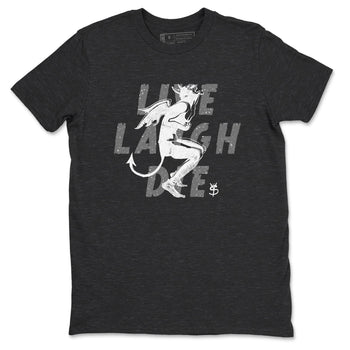 4s Fear shirts to match jordans Laughing Devil sneaker match tees Air Jordan 4 Retro Fear match shoes to clothes SNRT Sneaker Tees unisex cotton Charcoal Heather 2 shirts