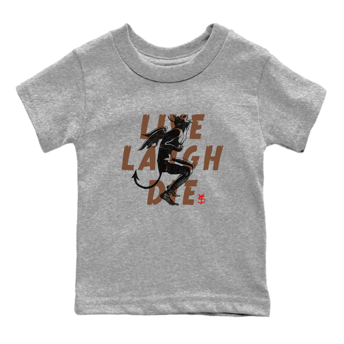 9s Olive shirts to match jordans Laughing Devil sneaker match tees Air Jordan 9 Olive match shoes to clothes SNRT Sneaker Tees Youth Baby Heather Grey 2 tee