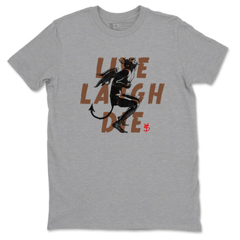 9s Olive shirts to match jordans Laughing Devil sneaker match tees Air Jordan 9 Olive match shoes to clothes SNRT Sneaker Tees unisex cotton Heather Grey 2 shirts