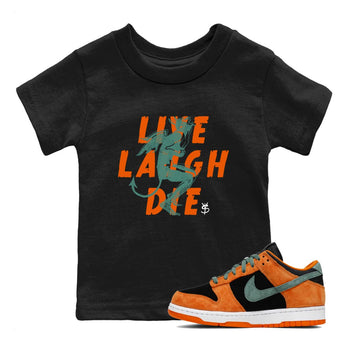 Dunk Low Ceramic shirts to match jordans Laughing Devil sneaker match tees Dunk Ceramic match shoes to clothes SNRT Sneaker Tees Youth Baby Black 1 tee