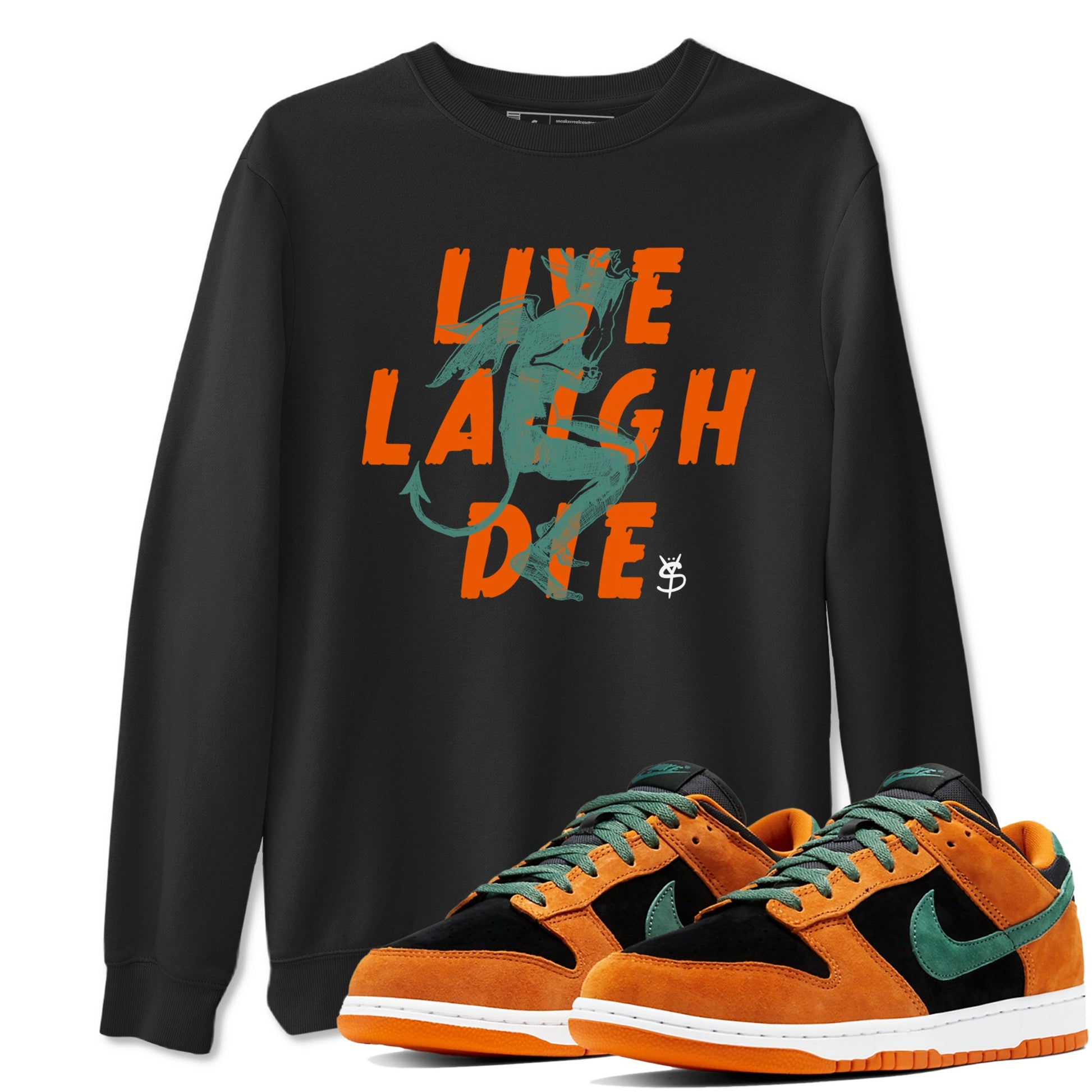 Dunk Low Ceramic shirts to match jordans Laughing Devil sneaker match tees Dunk Ceramic match shoes to clothes SNRT Sneaker Tees unisex cotton Black 1 shirts