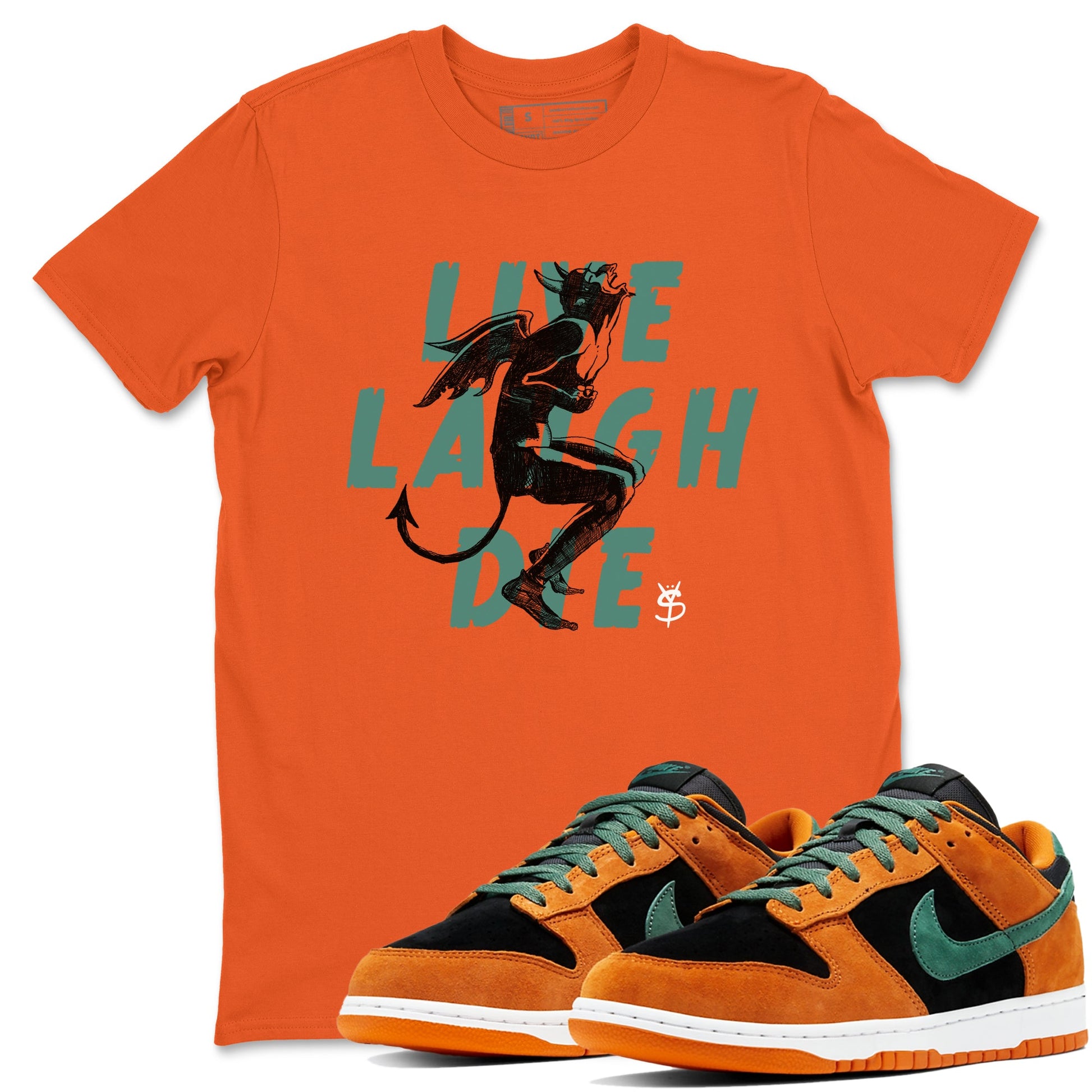 Dunk Low Ceramic shirts to match jordans Laughing Devil sneaker match tees Dunk Ceramic match shoes to clothes SNRT Sneaker Tees unisex cotton Orange 1 shirts