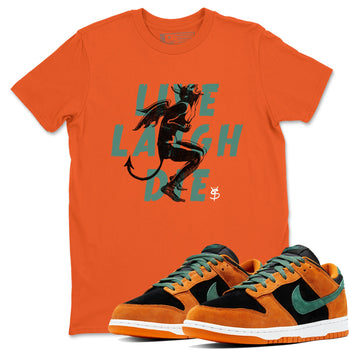 Dunk Low Ceramic shirts to match jordans Laughing Devil sneaker match tees Dunk Ceramic match shoes to clothes SNRT Sneaker Tees unisex cotton Orange 1 shirts