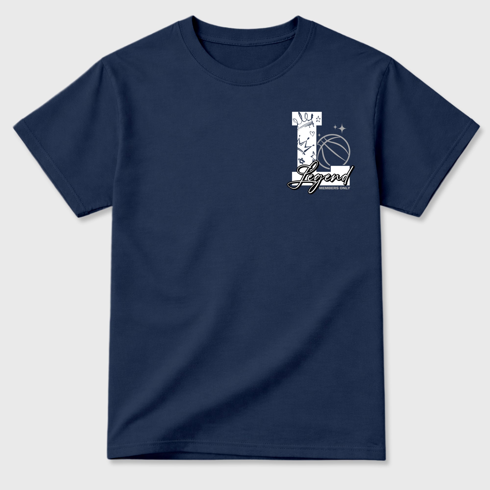 Legend Graphic T-Shirt featuring original streetwear artwork designed to match the . Navy Graphic T-Shirt.