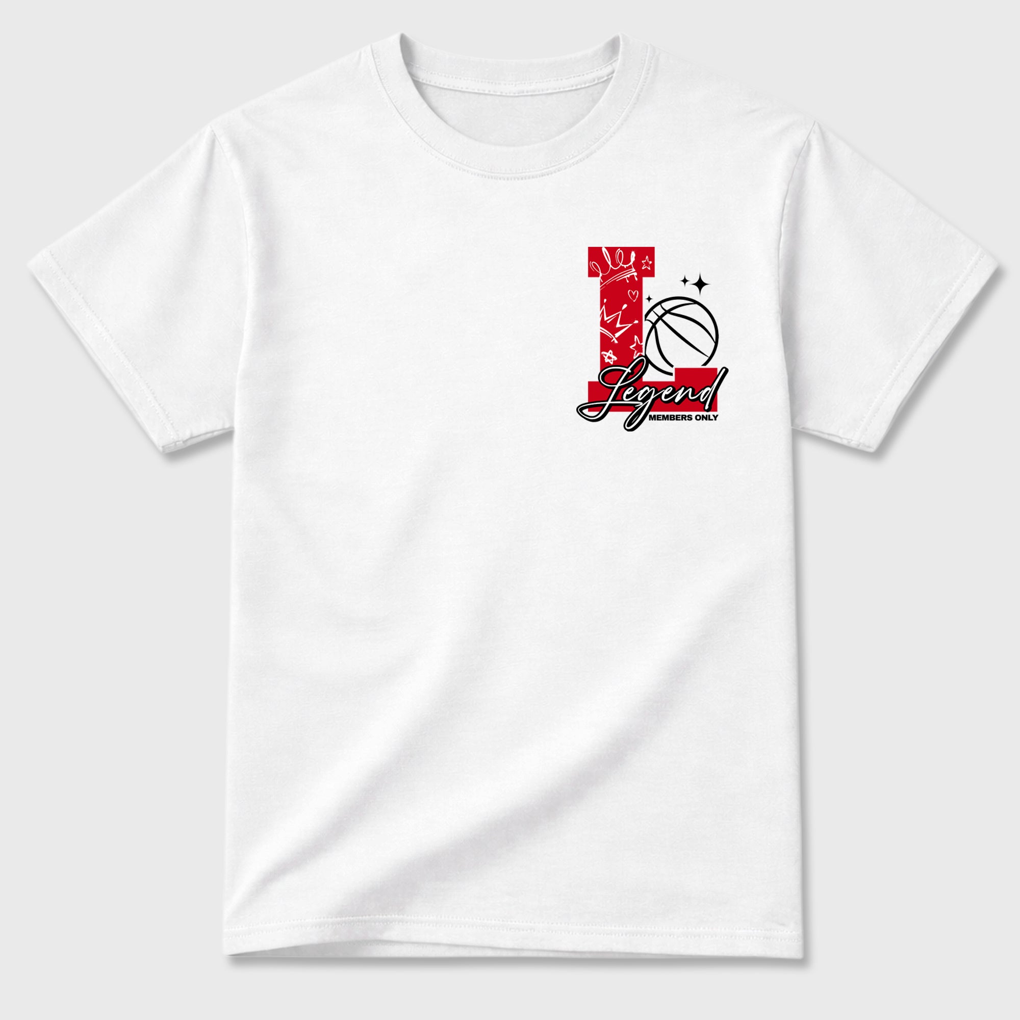 Legend sneaker match t-shirt styled to complete your fit with the sneakers, shown in White.