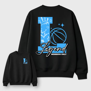Legend sneaker match t-shirt styled to complete your fit with the sneakers, shown in Black.