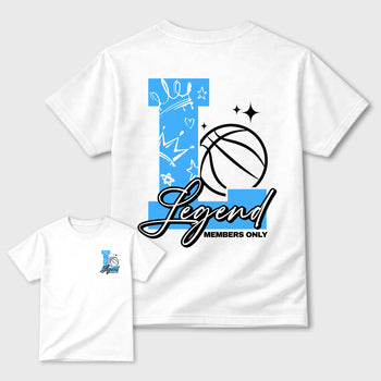 Legend sneaker match t-shirt styled to complete your fit with the sneakers, shown in White.