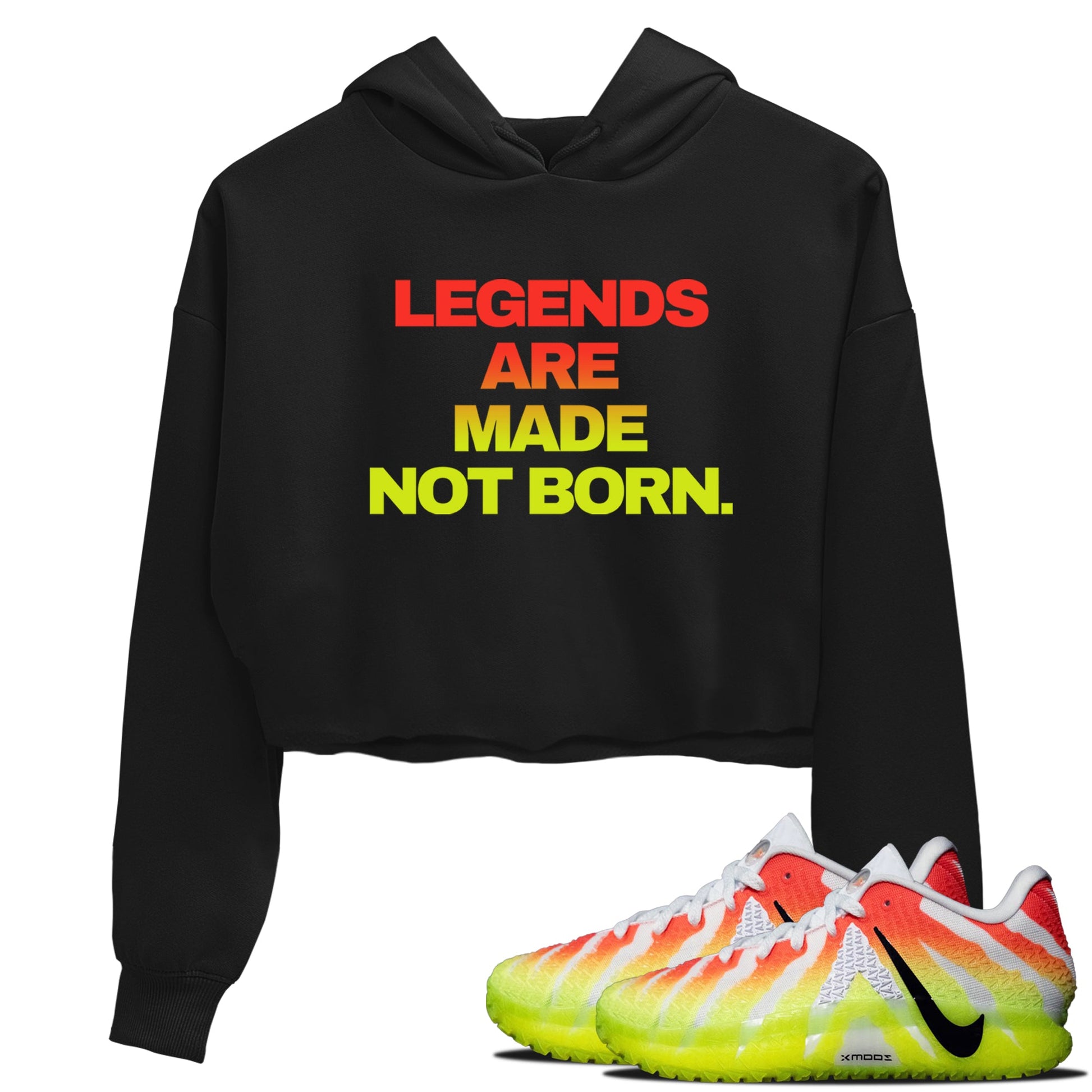 Sneaker Threads – Sneaker Tees To Match Nike JA 3 Under The Christmas Tree – Legends Are Made Not Born Crop Tee Black 1. Perfect for Jordan releases 2025 colorways. PerfecPerfect for Ja Morant sneaker releases and Christmas 2025 colorways.