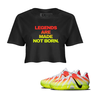 Sneaker Threads – Sneaker Tees To Match Nike JA 3 Under The Christmas Tree – Legends Are Made Not Born Crop Tee Black 1. Perfect for Jordan releases 2025 colorways. PerfecPerfect for Ja Morant sneaker releases and Christmas 2025 colorways.