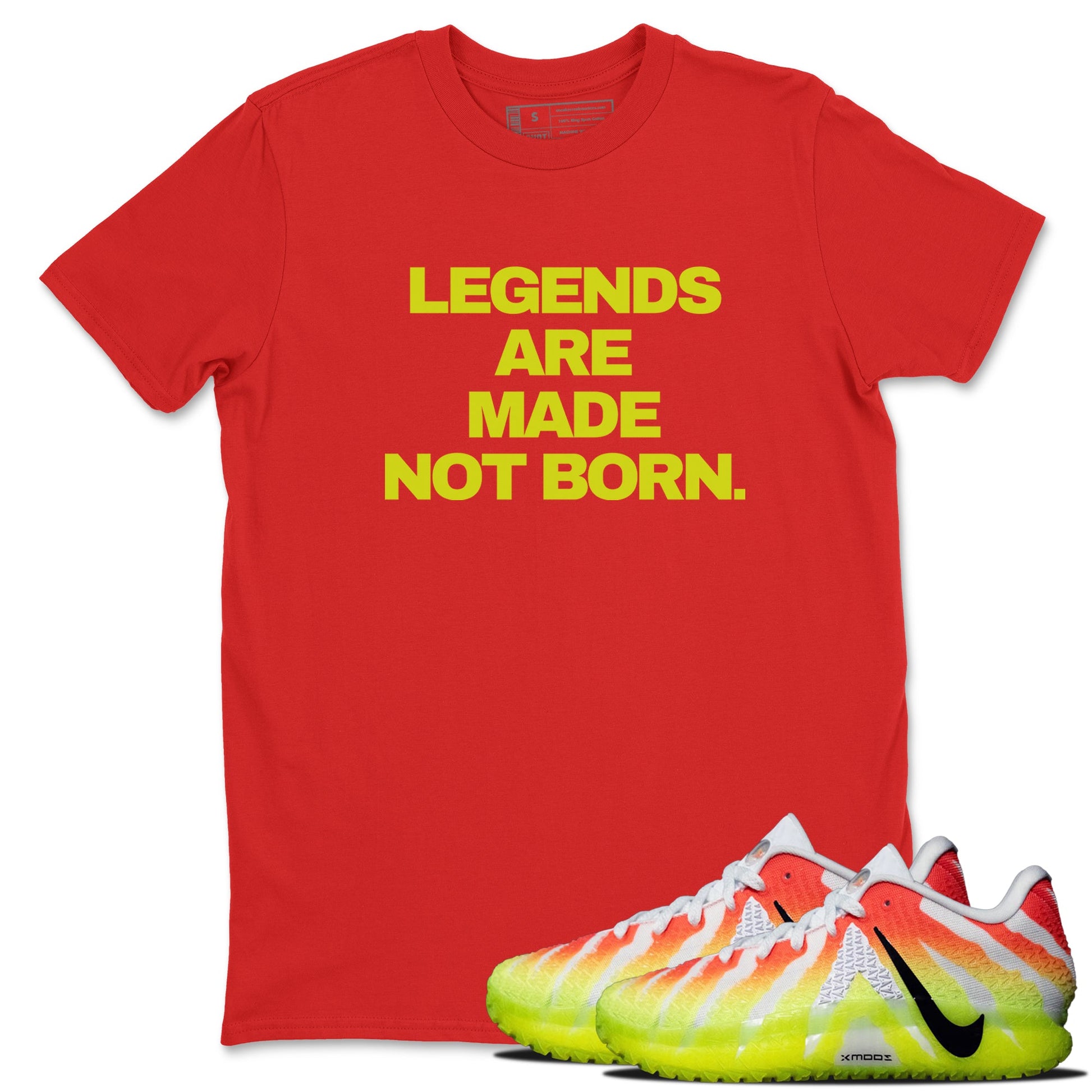 Sneaker Threads – Sneaker Tees To Match Nike JA 3 Under The Christmas Tree – Legends Are Made Not Born Graphic Tee Red 1. Perfect for Jordan releases 2025 colorways. PerfecPerfect for Ja Morant sneaker releases and Christmas 2025 colorways.