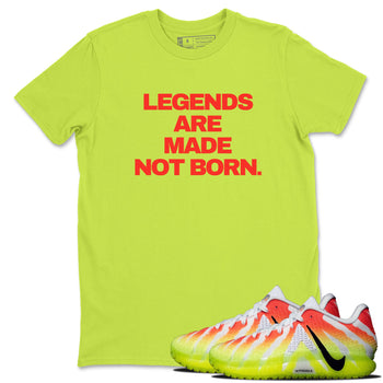 Sneaker Threads – Sneaker Tees To Match Nike JA 3 Under The Christmas Tree – Legends Are Made Not Born Graphic Tee Safety Green 1. Perfect for Jordan releases 2025 colorways. PerfecPerfect for Ja Morant sneaker releases and Christmas 2025 colorways.