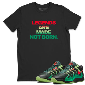 Sneaker Threads – Sneaker Tees To Match Nike KD 17 Easy Money Sniper – Legends Are Made Not Born Graphic Tee Black 1. Perfect for Jordan releases 2025 colorways. Perfect for Kevin Durant sneaker releases and Easy Money basketball colorways loved by hoopers in 2025.