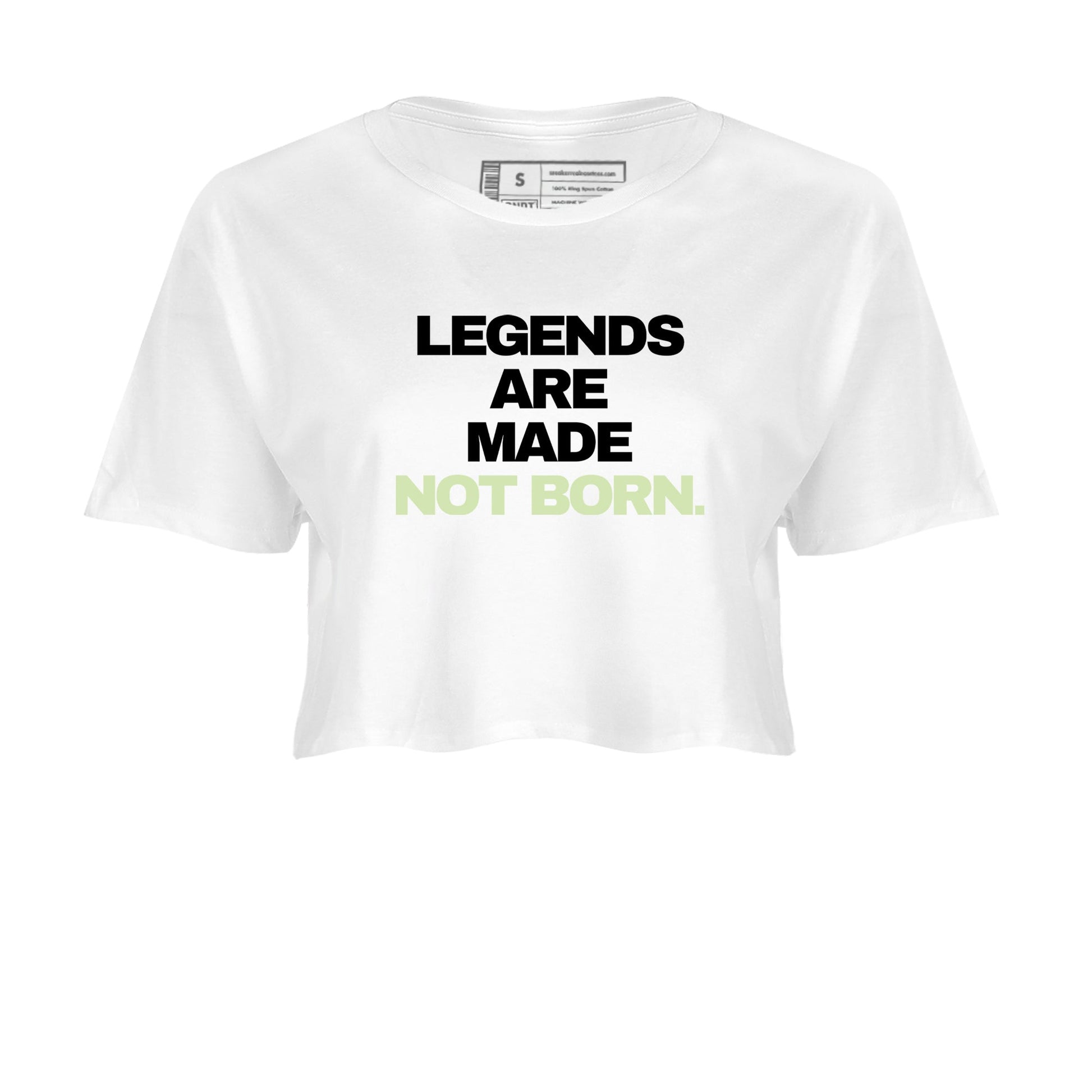 Sneaker Threads – Sneaker Tees To Match Nike KD 18 Halloween – Legends Are Made Not Born Crop Tee White 2. Perfect for Jordan releases 2025 colorways. Perfect for Kevin Durant sneaker releases and Halloween 2025 colorways.