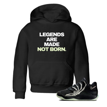 Sneaker Threads – Sneaker Tees To Match Nike KD 18 Halloween – Legends Are Made Not Born Youth Graphic Tee Black 1. Perfect for Jordan releases 2025 colorways. Perfect for Kevin Durant sneaker releases and Halloween 2025 colorways.