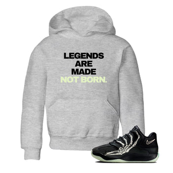 Sneaker Threads – Sneaker Tees To Match Nike KD 18 Halloween – Legends Are Made Not Born Youth Graphic Tee Heather Grey 1. Perfect for Jordan releases 2025 colorways. Perfect for Kevin Durant sneaker releases and Halloween 2025 colorways.