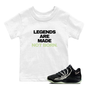 Sneaker Threads – Sneaker Tees To Match Nike KD 18 Halloween – Legends Are Made Not Born Youth Graphic Tee White 1. Perfect for Jordan releases 2025 colorways. Perfect for Kevin Durant sneaker releases and Halloween 2025 colorways.