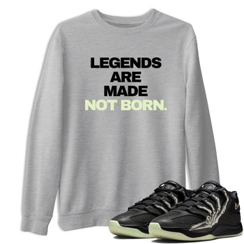 Sneaker Threads – Sneaker Tees To Match Nike KD 18 Halloween – Legends Are Made Not Born Graphic Tee Heather Grey 1. Perfect for Jordan releases 2025 colorways. Perfect for Kevin Durant sneaker releases and Halloween 2025 colorways.