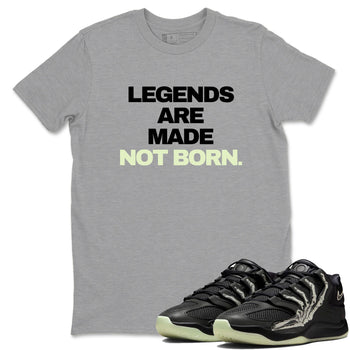 Sneaker Threads – Sneaker Tees To Match Nike KD 18 Halloween – Legends Are Made Not Born Graphic Tee Heather Grey 1. Perfect for Jordan releases 2025 colorways. Perfect for Kevin Durant sneaker releases and Halloween 2025 colorways.