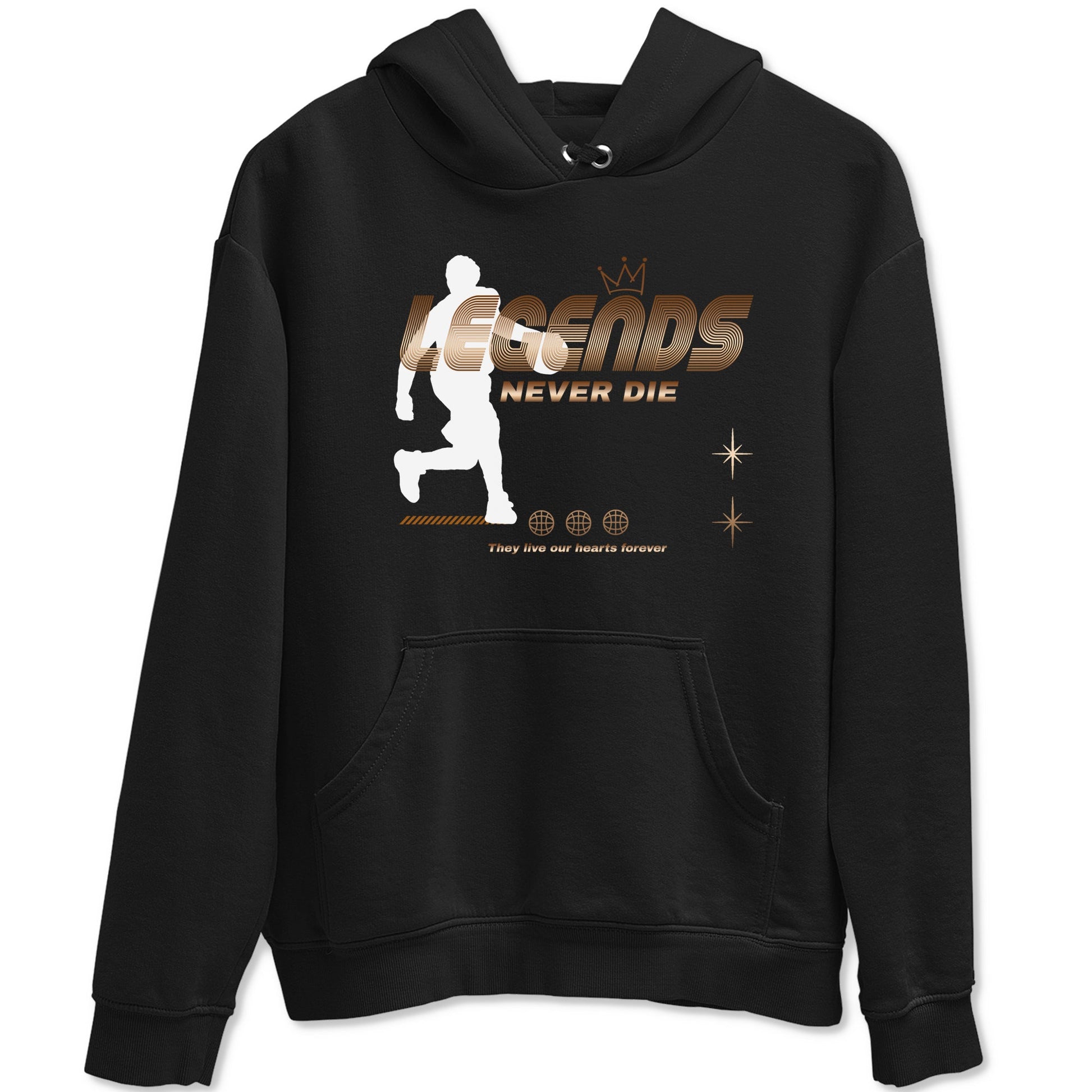 Foams One Metallic Copper shirts to match jordans Legends Never Die sneaker match tees Air Foamposite One Metallic Copper match shoes to clothes SNRT Sneaker Tees unisex cotton Black 2 shirts