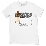 Foams One Metallic Copper shirts to match jordans Legends Never Die sneaker match tees Air Foamposite One Metallic Copper match shoes to clothes SNRT Sneaker Tees unisex cotton White 2 shirts