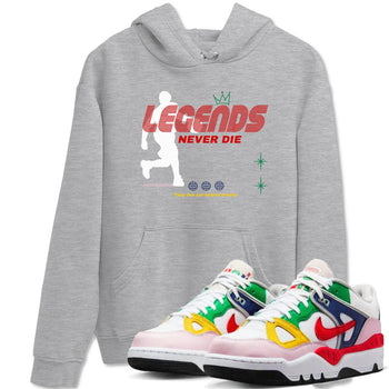 AF 3 Nigo shirtsto match jordans Legends Never Die sneaker match tees Air Force 3 Low x Nigo Blue Void and Tour Yellow match shoes to clothes SNRT Sneaker Tees unisex cotton Heather Grey 1 shirts