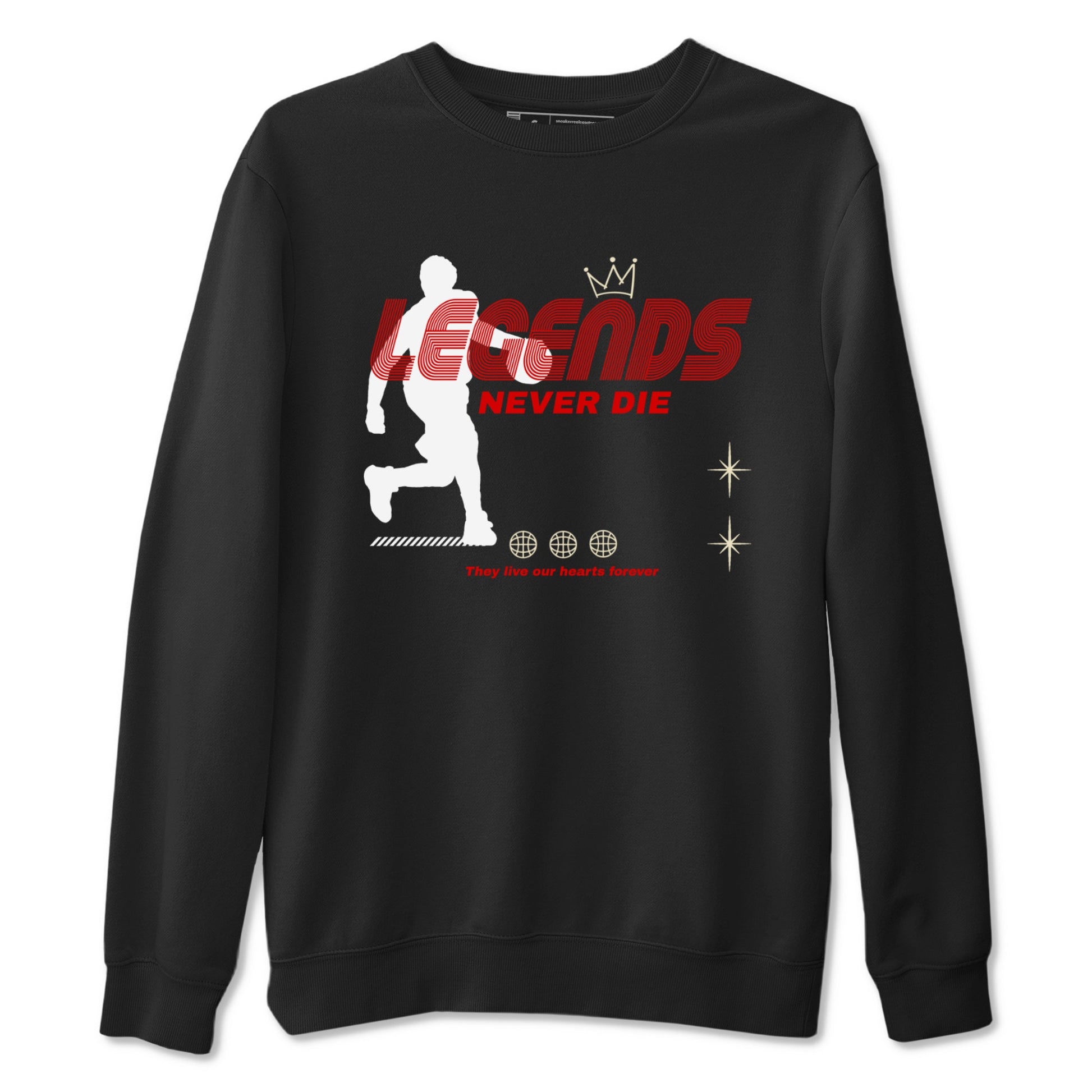 1s Black Toe Reimagined shirts to match jordans Legends Never Die sneaker match tees Air Jordan 1 Black Toe Reimagined match shoes to clothes SNRT Sneaker Tees unisex cotton Black 2 shirts