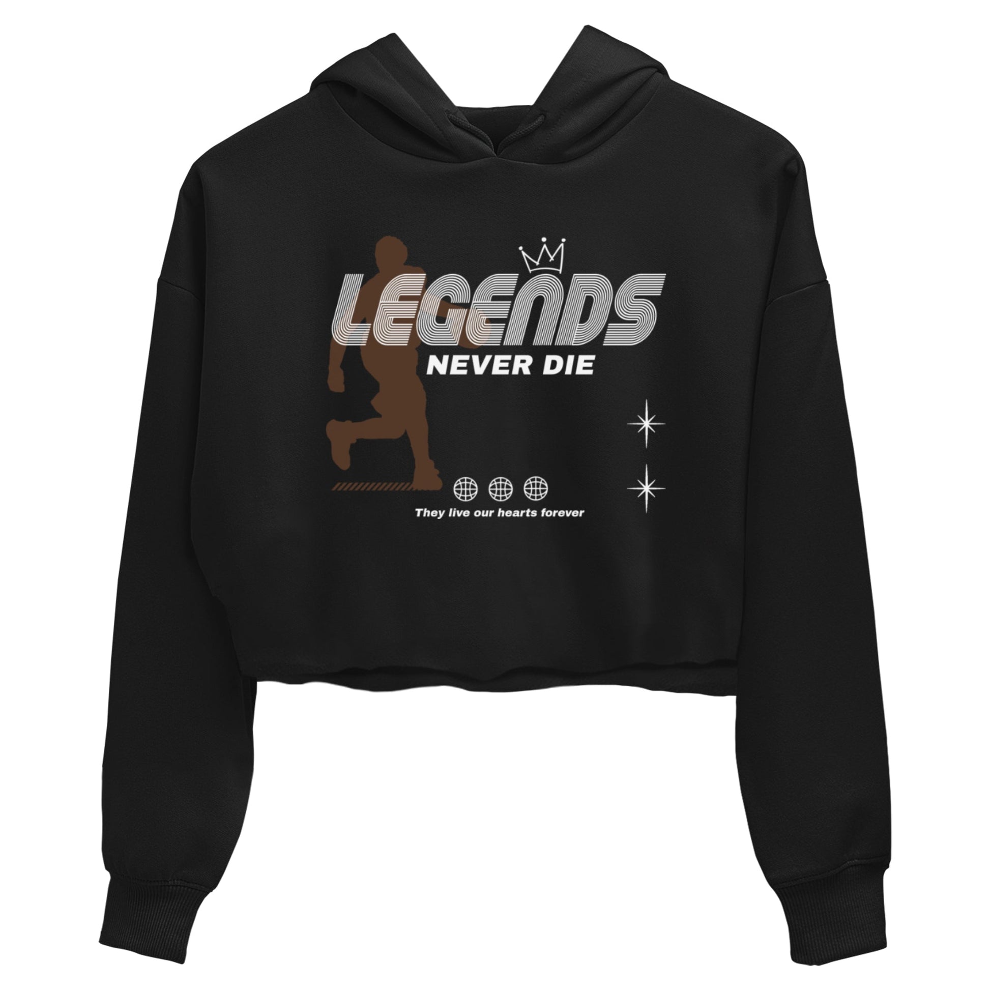 12s Baroque Brown shirts to match jordans Legends Never Die sneaker match tees Air Jordan 12 Baroque Brown match shoes to clothes SNRT Sneaker Tees unisex cotton Black 2 crop tee