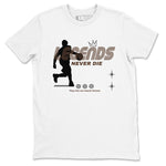 12s Baroque Brown shirts to match jordans Legends Never Die sneaker match tees Air Jordan 12 Baroque Brown match shoes to clothes SNRT Sneaker Tees unisex cotton White 2 shirts