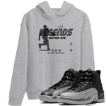 12s Black Wolf Grey shirts to match jordans Legends Never Die sneaker match tees Air Jordan 12 Black Wolf Grey match shoes to clothes SNRT Sneaker Tees unisex cotton Heather Grey 1 shirts