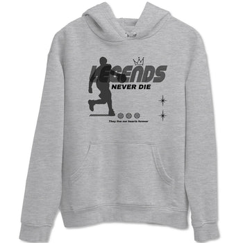 12s Black Wolf Grey shirts to match jordans Legends Never Die sneaker match tees Air Jordan 12 Black Wolf Grey match shoes to clothes SNRT Sneaker Tees unisex cotton Heather Grey 2 shirts