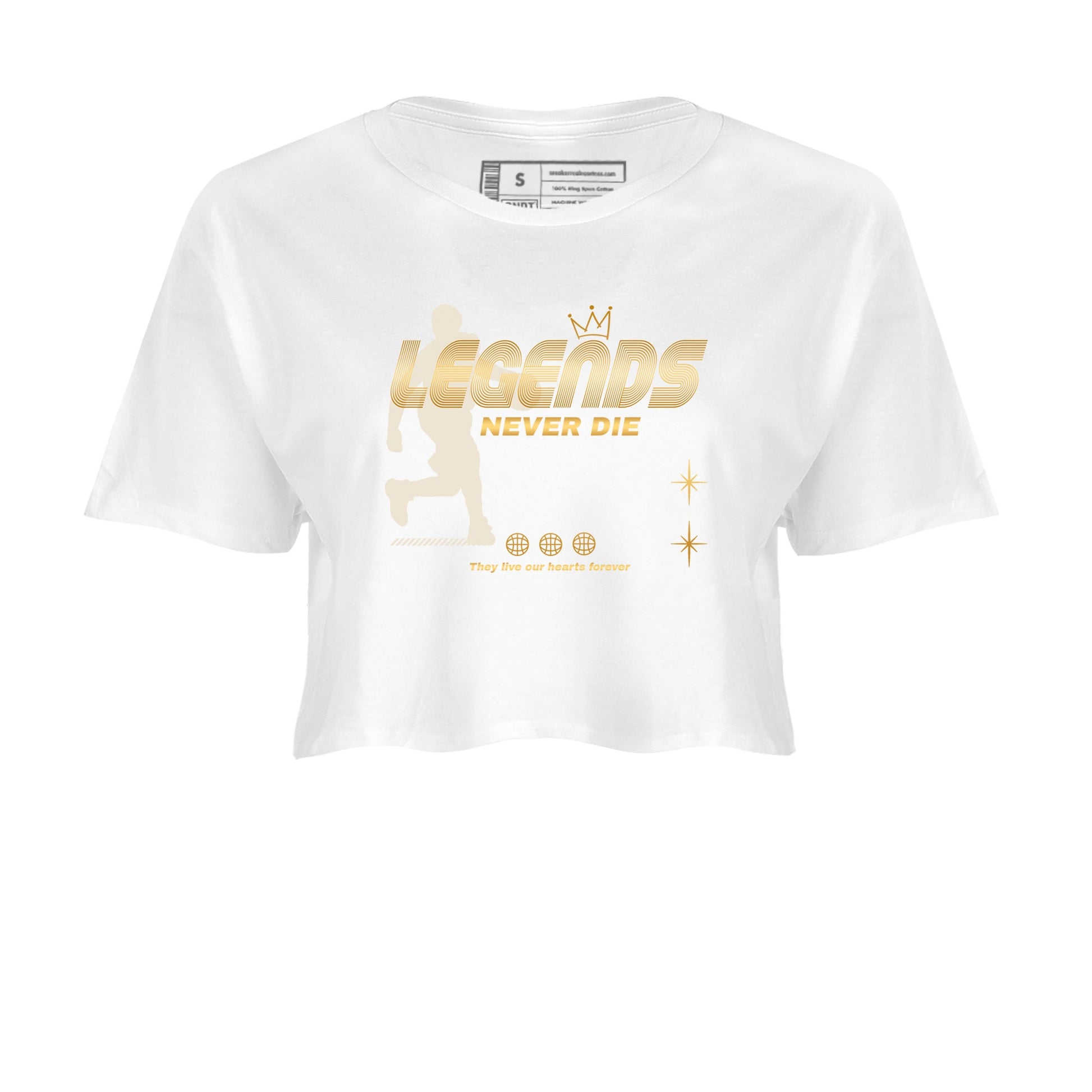 12s Phantom shirts to match jordans Legends Never Die sneaker match tees Air Jordan 12 WMNS Phantom match shoes to clothes SNRT Sneaker Tees unisex cotton White 2 crop tee