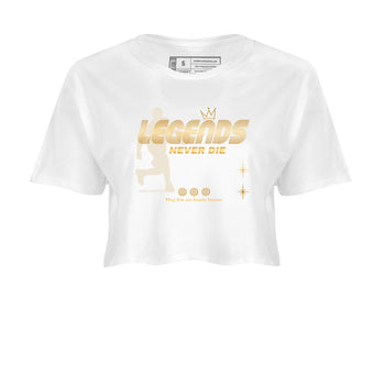 12s Phantom shirts to match jordans Legends Never Die sneaker match tees Air Jordan 12 WMNS Phantom match shoes to clothes SNRT Sneaker Tees unisex cotton White 2 crop tee