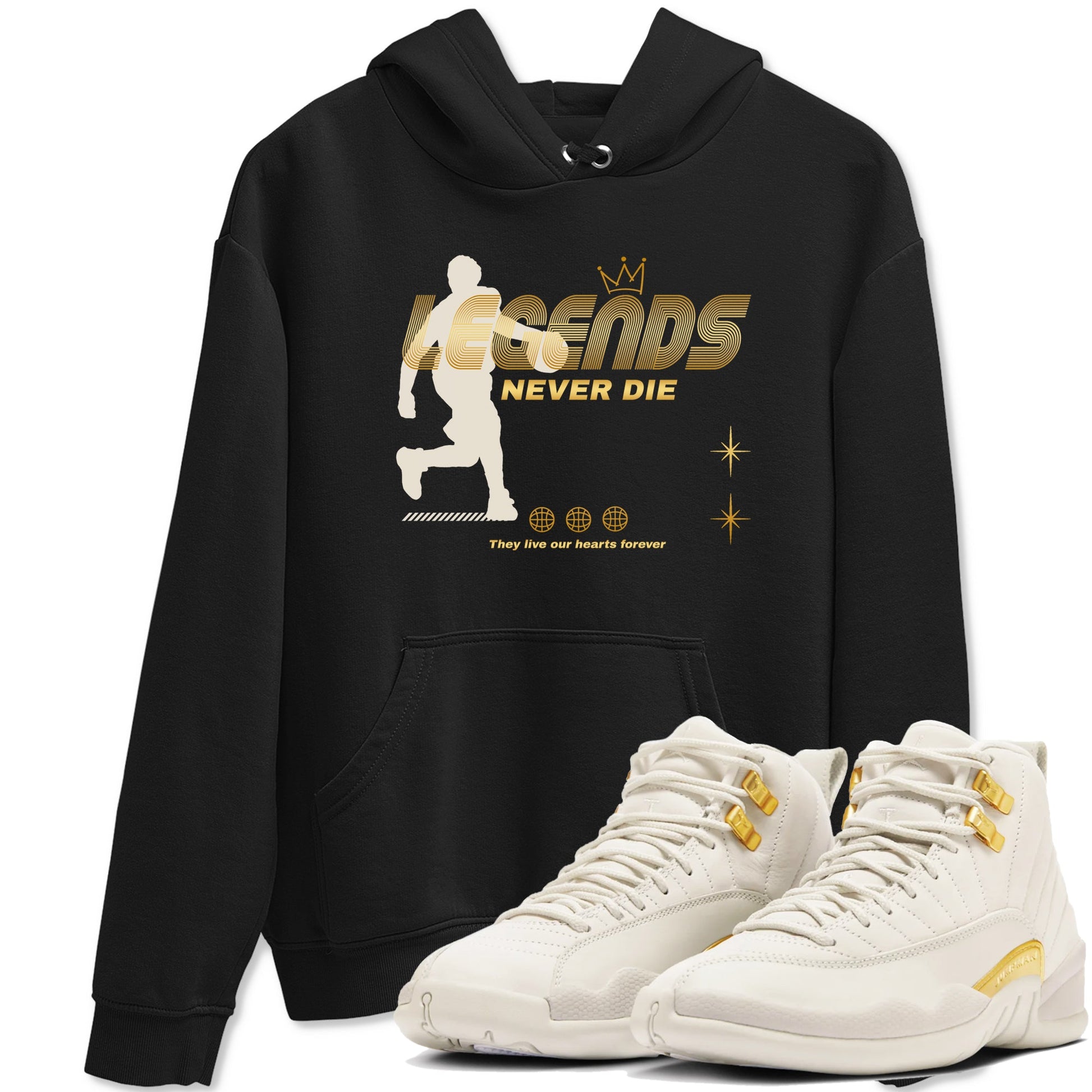 12s Phantom shirts to match jordans Legends Never Die sneaker match tees Air Jordan 12 WMNS Phantom match shoes to clothes SNRT Sneaker Tees unisex cotton Black 1 shirts