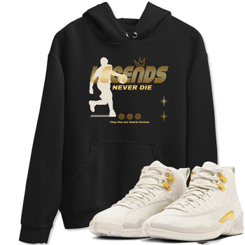 12s Phantom shirts to match jordans Legends Never Die sneaker match tees Air Jordan 12 WMNS Phantom match shoes to clothes SNRT Sneaker Tees unisex cotton Black 1 shirts