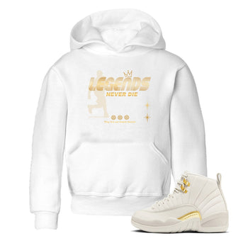 12s Phantom shirts to match jordans Legends Never Die sneaker match tees Air Jordan 12 WMNS Phantom match shoes to clothes SNRT Sneaker Tees Youth Baby White 1 tee