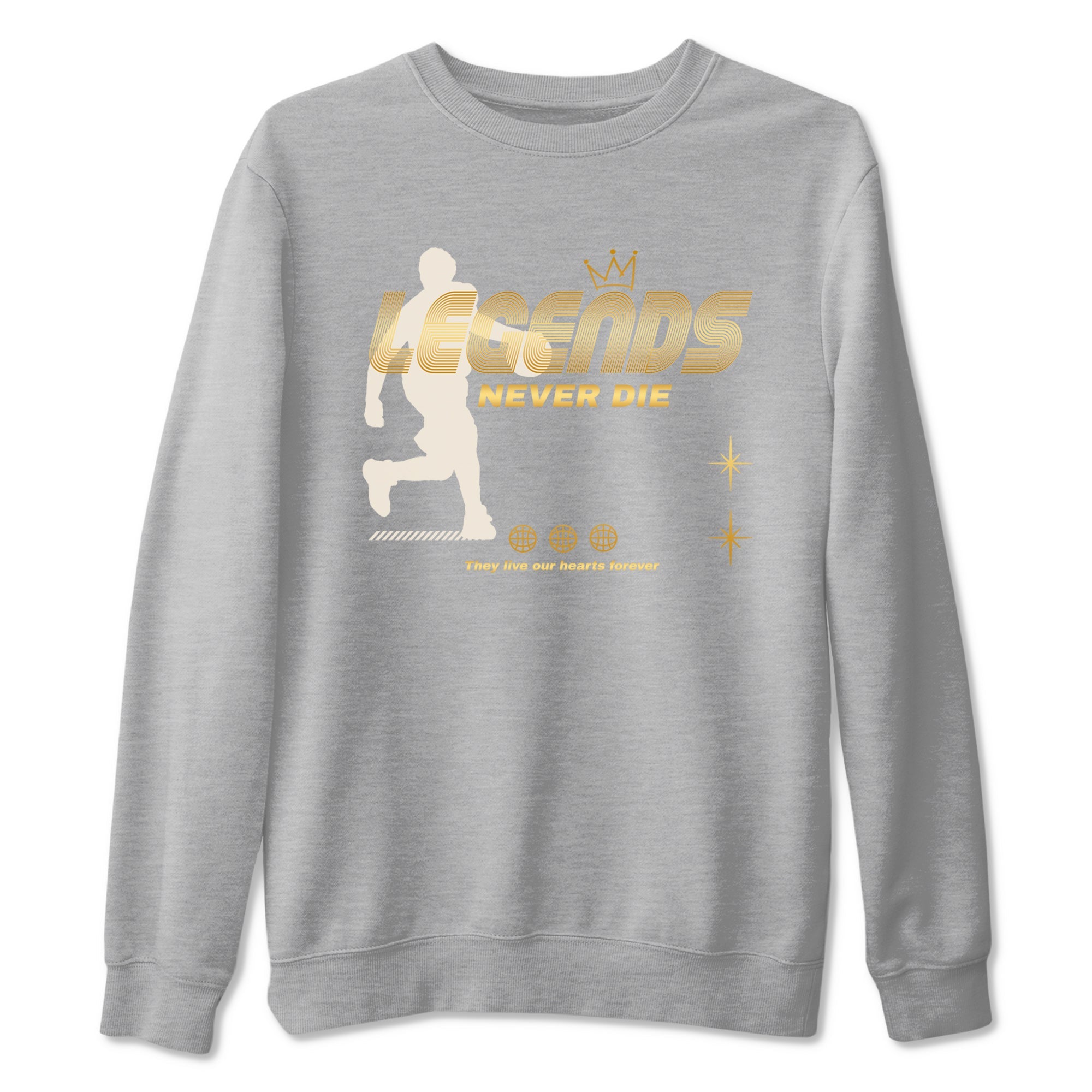 12s Phantom shirts to match jordans Legends Never Die sneaker match tees Air Jordan 12 WMNS Phantom match shoes to clothes SNRT Sneaker Tees unisex cotton Heather Grey 2 shirts