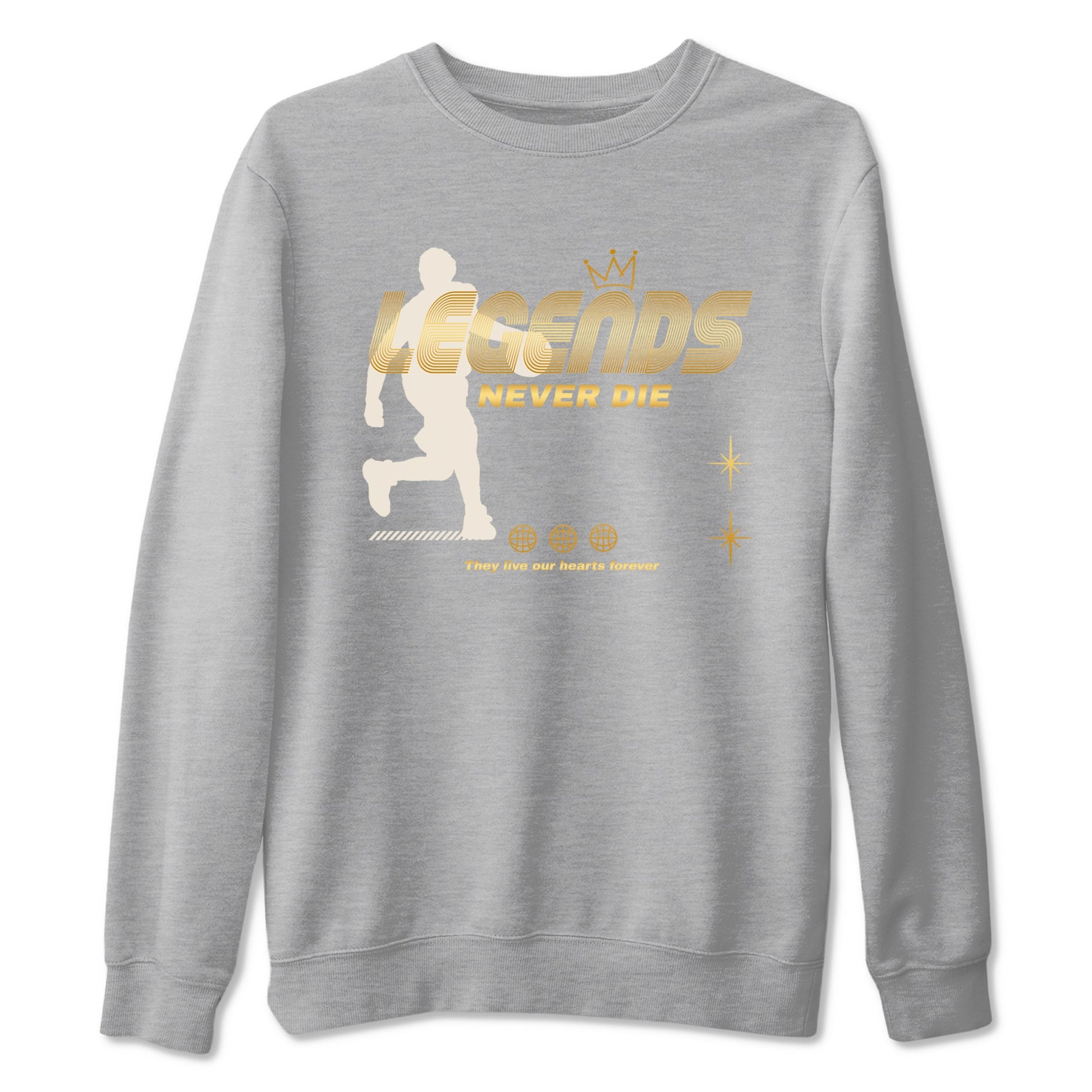 12s Phantom shirts to match jordans Legends Never Die sneaker match tees Air Jordan 12 WMNS Phantom match shoes to clothes SNRT Sneaker Tees unisex cotton Heather Grey 2 shirts