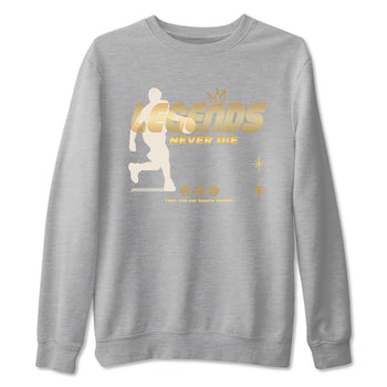 12s Phantom shirts to match jordans Legends Never Die sneaker match tees Air Jordan 12 WMNS Phantom match shoes to clothes SNRT Sneaker Tees unisex cotton Heather Grey 2 shirts