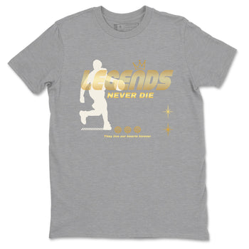 12s Phantom shirts to match jordans Legends Never Die sneaker match tees Air Jordan 12 WMNS Phantom match shoes to clothes SNRT Sneaker Tees unisex cotton Heather Grey 2 shirts