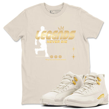 12s Phantom shirts to match jordans Legends Never Die sneaker match tees Air Jordan 12 WMNS Phantom match shoes to clothes SNRT Sneaker Tees unisex cotton Natural 1 shirts