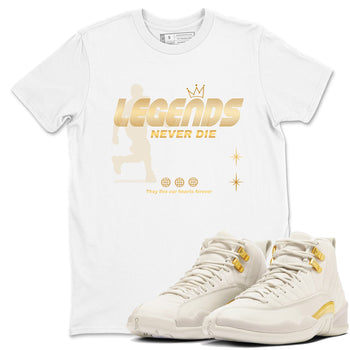 12s Phantom shirts to match jordans Legends Never Die sneaker match tees Air Jordan 12 WMNS Phantom match shoes to clothes SNRT Sneaker Tees unisex cotton White 1 shirts