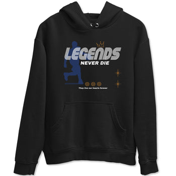 13s Midnight Navy shirts to match jordans Legends Never Die sneaker match tees Air Jordan 13 Midnight Navy match shoes to clothes SNRT Sneaker Tees unisex cotton Black 2 shirts