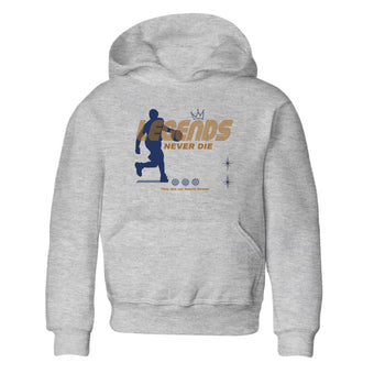 13s Midnight Navy shirts to match jordans Legends Never Die sneaker match tees Air Jordan 13 Midnight Navy match shoes to clothes SNRT Sneaker Tees Youth Baby Heather Grey 2 tee