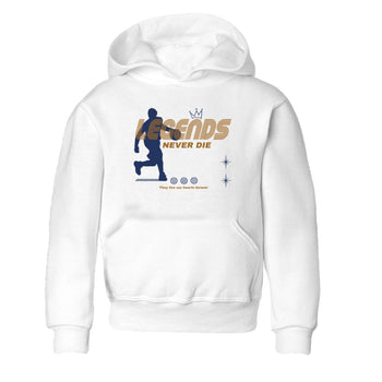 13s Midnight Navy shirts to match jordans Legends Never Die sneaker match tees Air Jordan 13 Midnight Navy match shoes to clothes SNRT Sneaker Tees Youth Baby White 2 tee