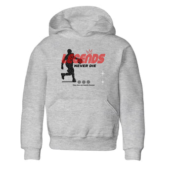 3s Black Cement shirts to match jordans Legends Never Die sneaker match tees Air Jordan 3 Black Cement match shoes to clothes SNRT Sneaker Tees Youth Baby Heather Grey 2 tee